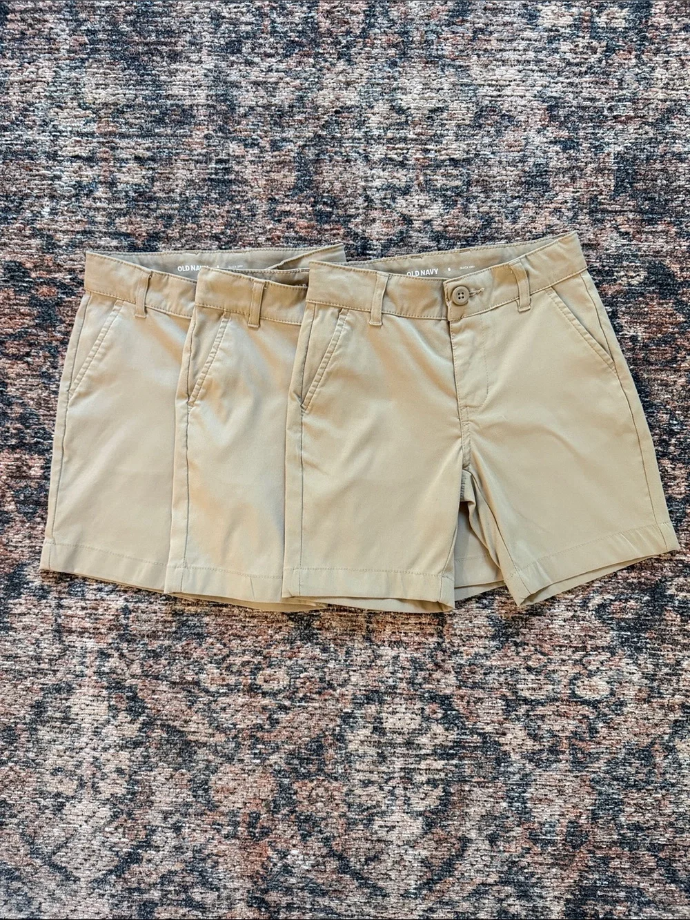 Old Navy Kid’s Tan Chino Performance Uniform Shorts